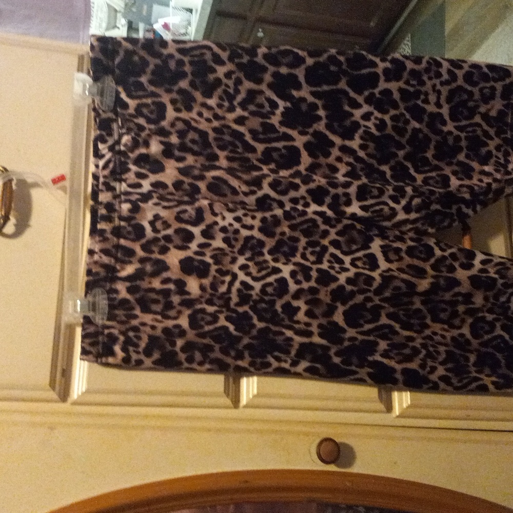 Leopard print biker shorts,XLG,nylon spandex,